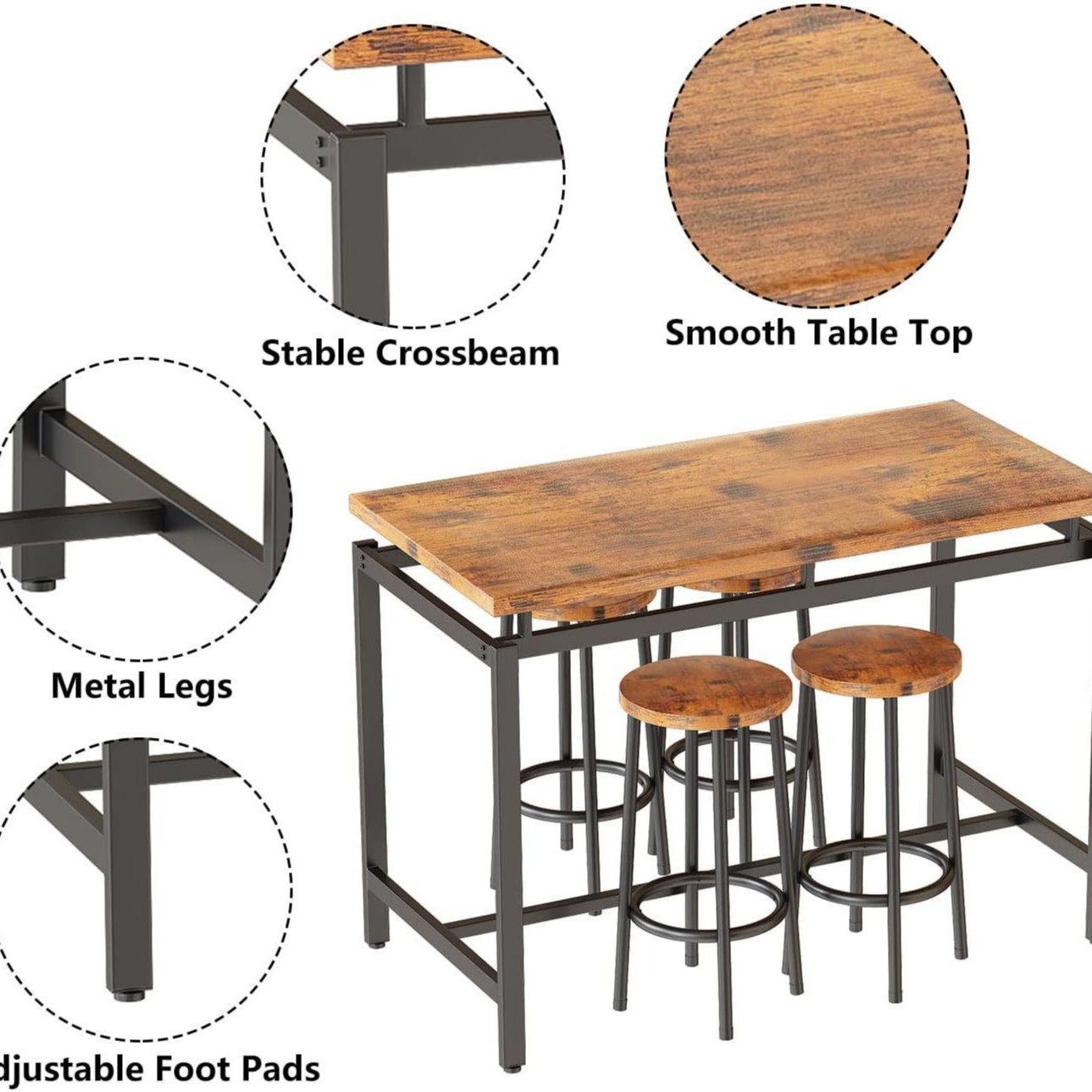 Zestaw mebli do jadalni: stół  – Home Improvement Kitchen Set recenzja i cena