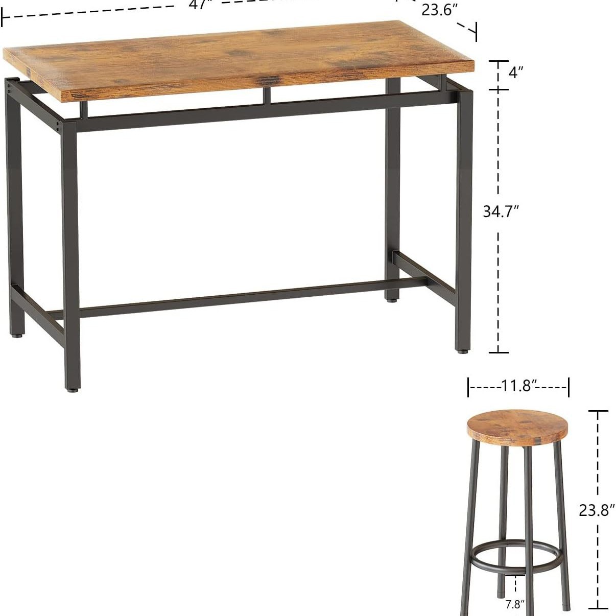 Zestaw mebli do jadalni: stół  – Home Improvement Kitchen Set recenzja i cena
