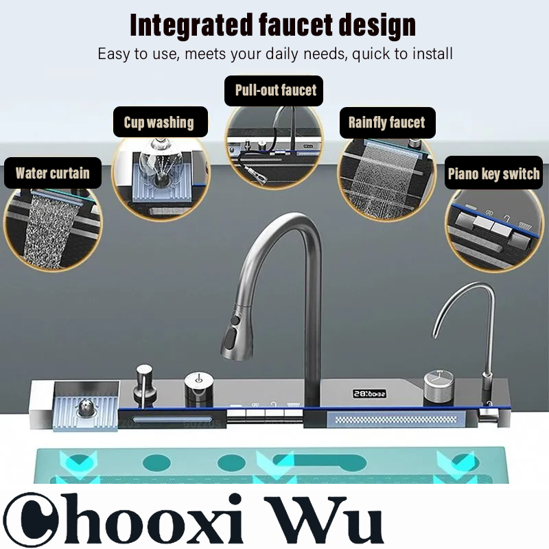 CHOO XIWU-Zlewozmywak ze stali – Home Improvement Kitchen Set recenzja i cena